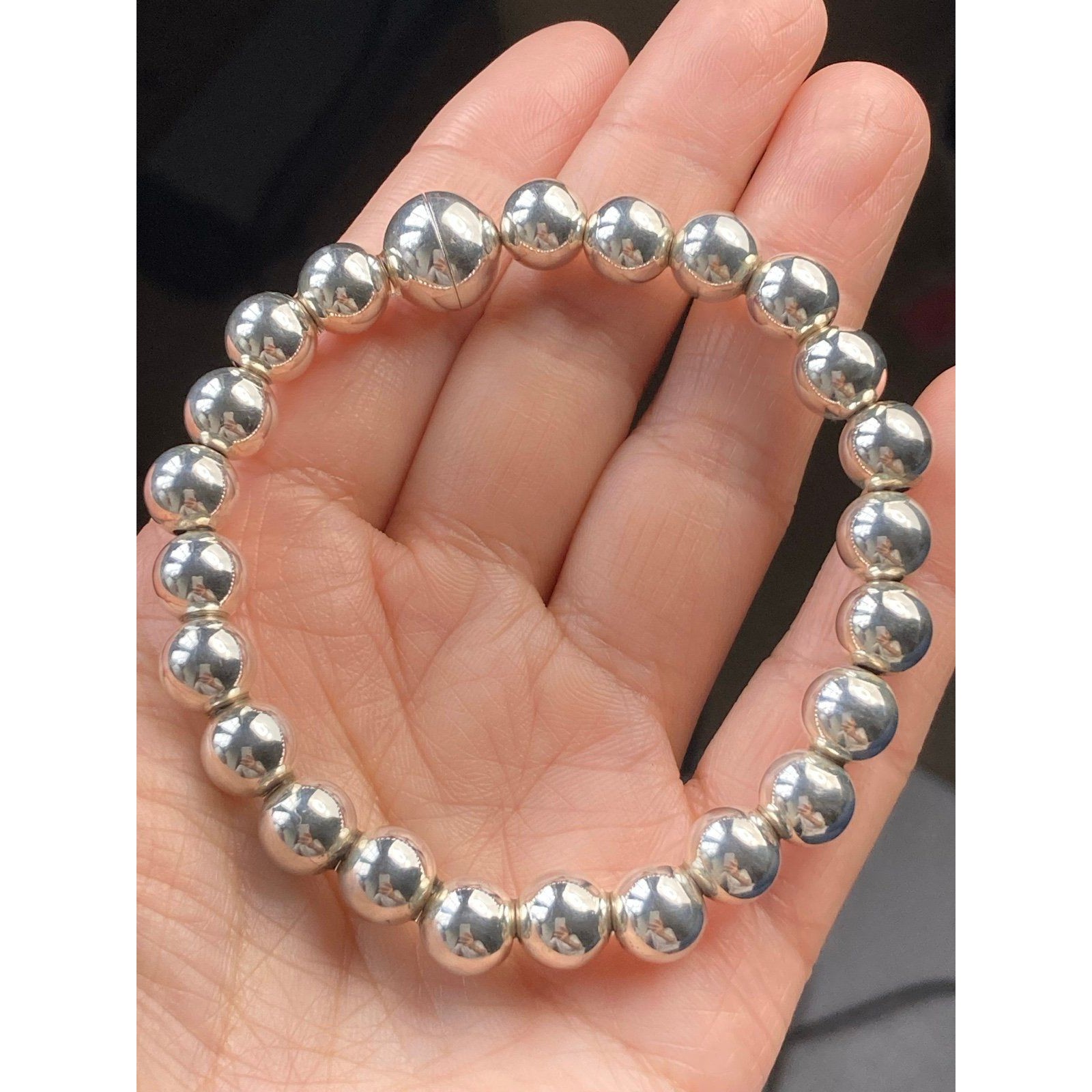 Milor 925 Italy Sterling Silver Bead Ball Bracelet